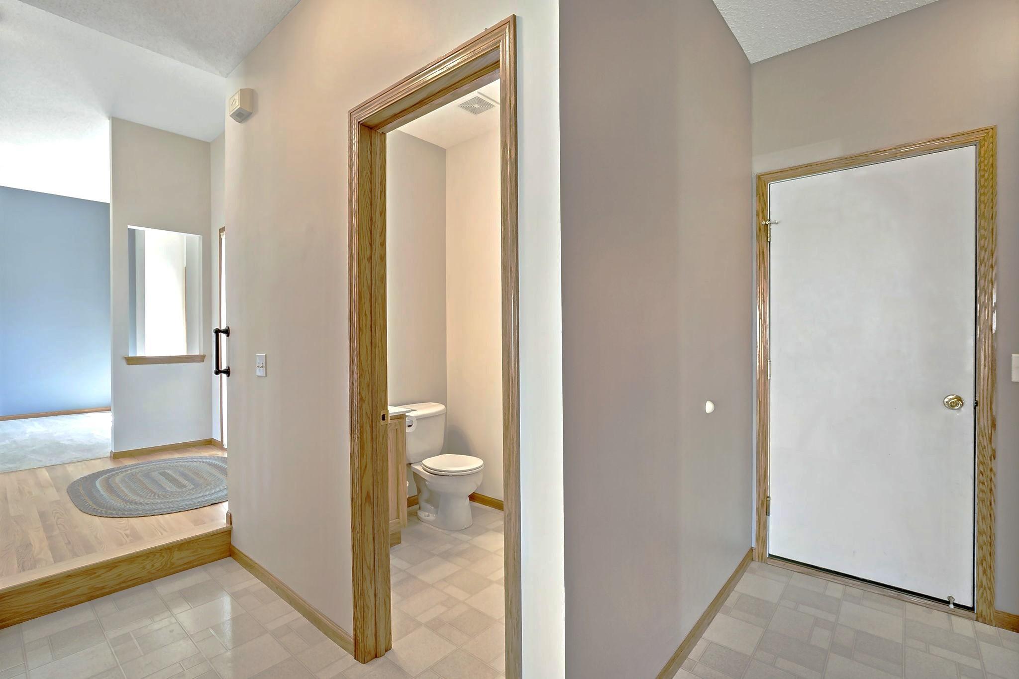 Nice floor plan w/ two separate walkways from garage to main living areas. Also, the hallways have two separate entry closets