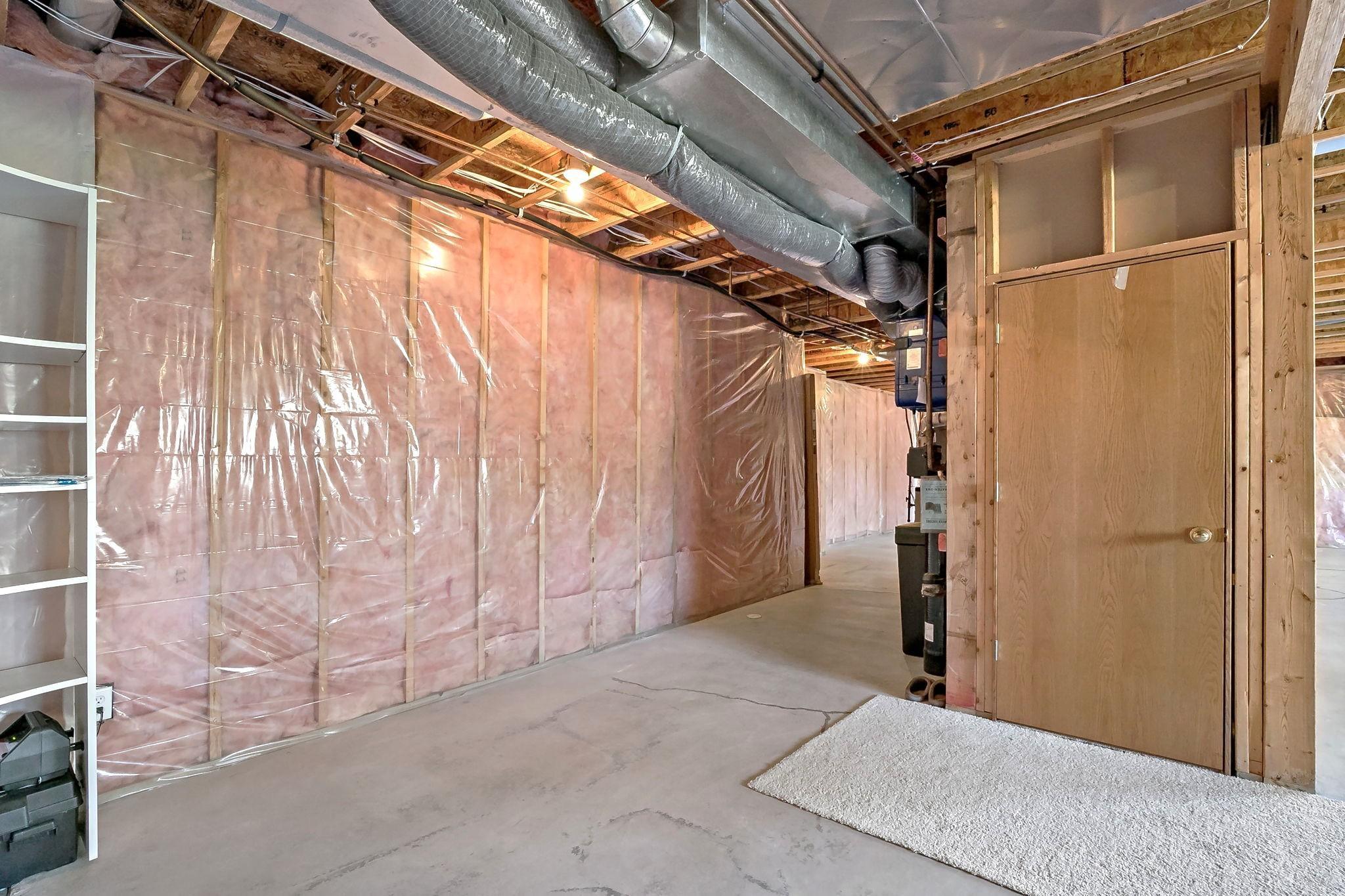 The basement is ready for your finishing touches; ideal for adding equity and designing the spaces to fit your lifestyle.