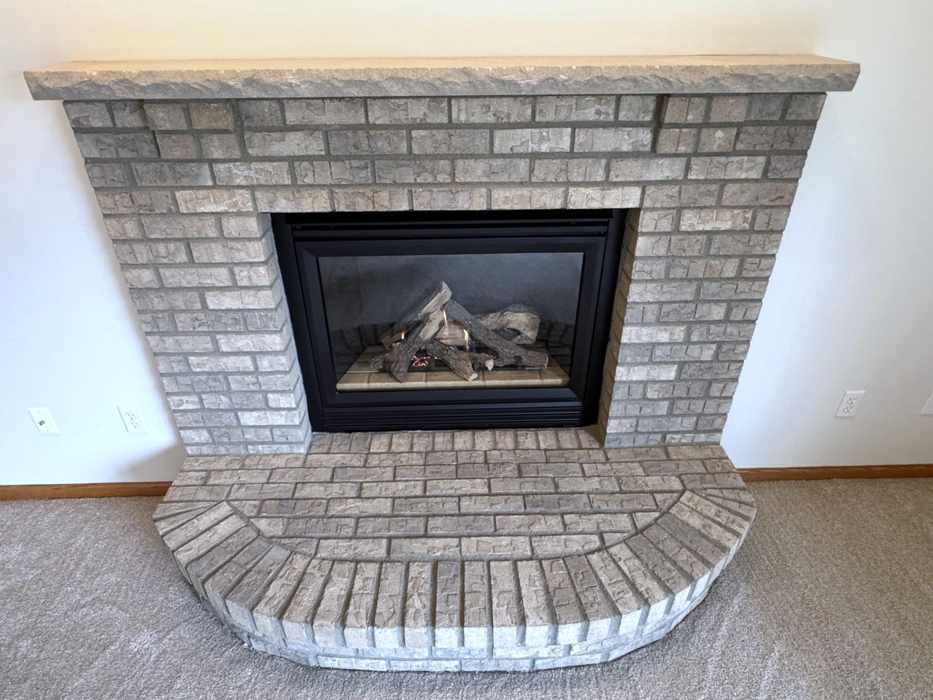 The Fireplace was just cleaned and inspected