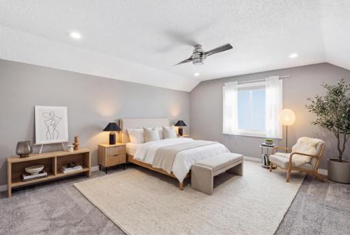 Primary Bedroom Suite Virtually Staged