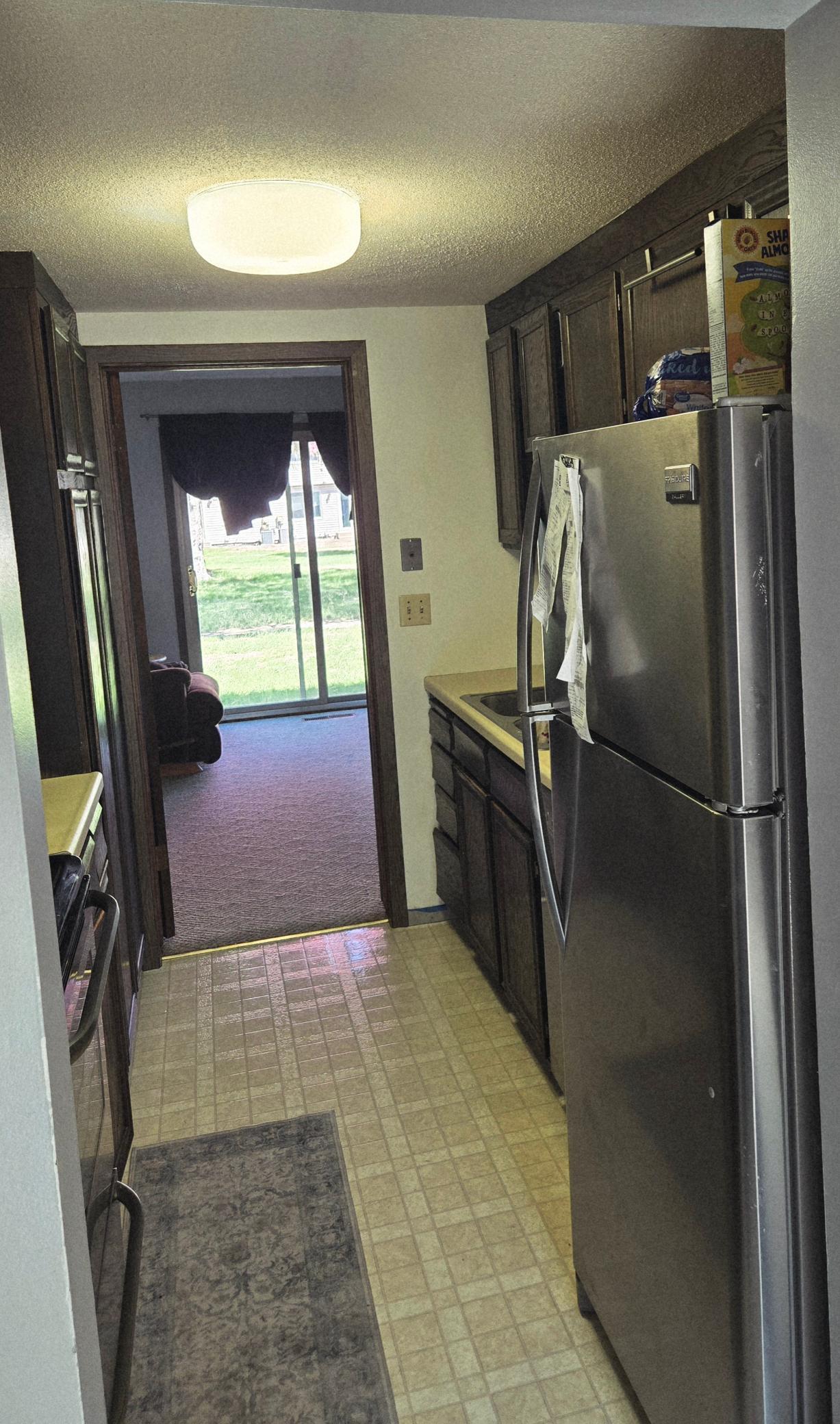 Spacious galley style kitchen