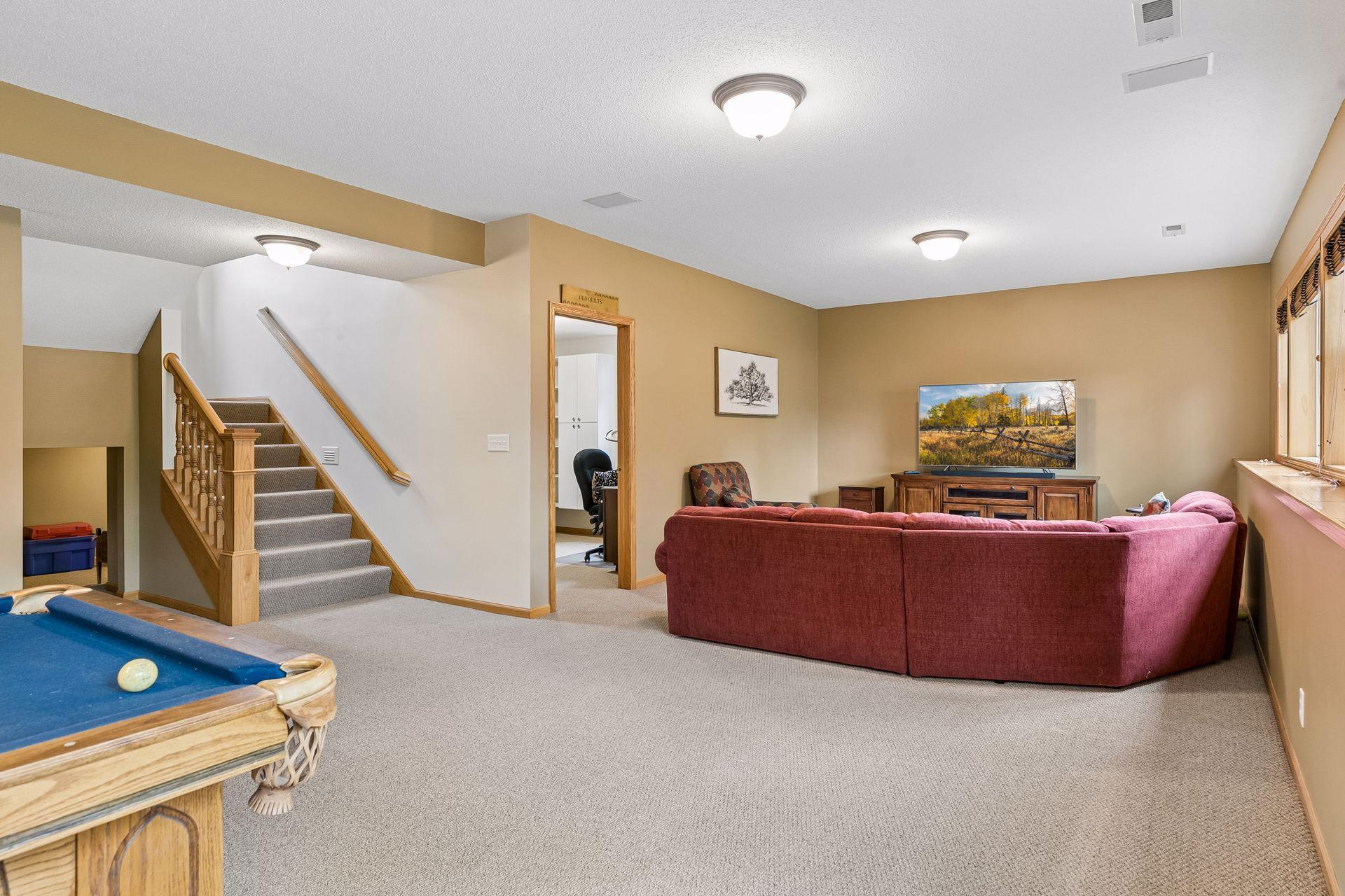 Lower level family room