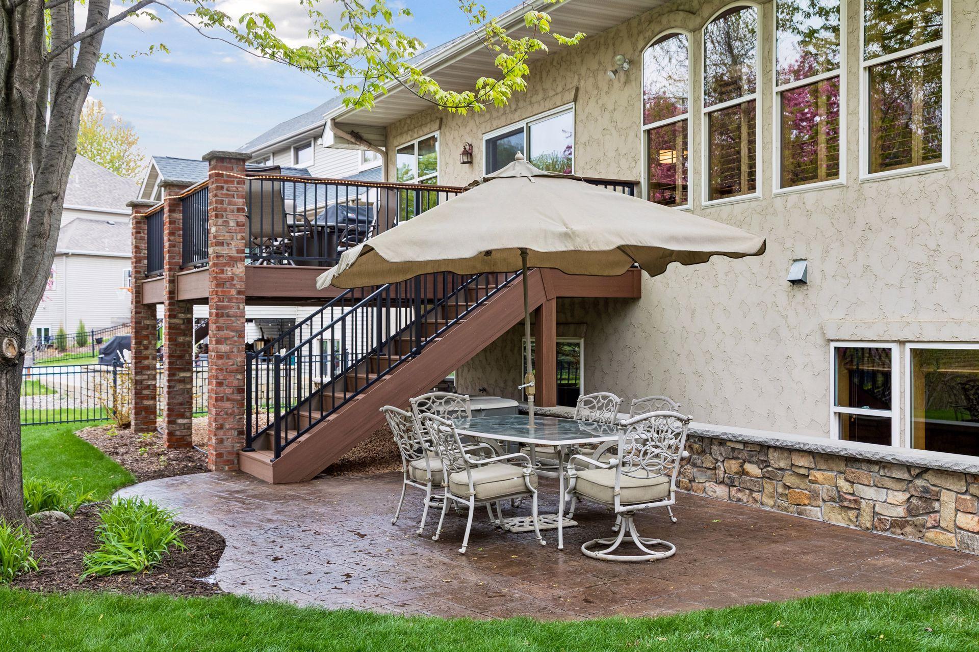 Stamped patio
