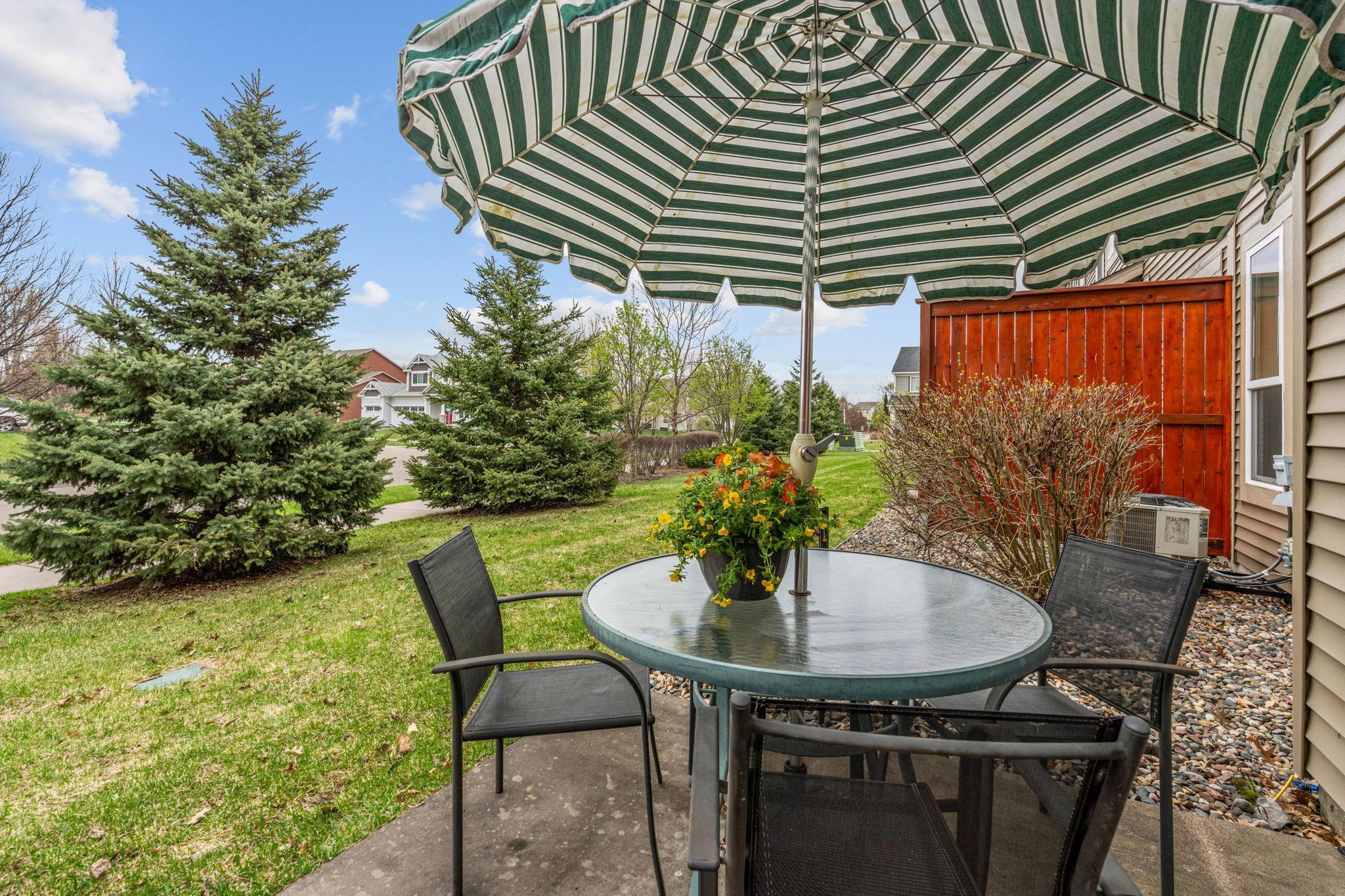 Outdoor bliss with private patio