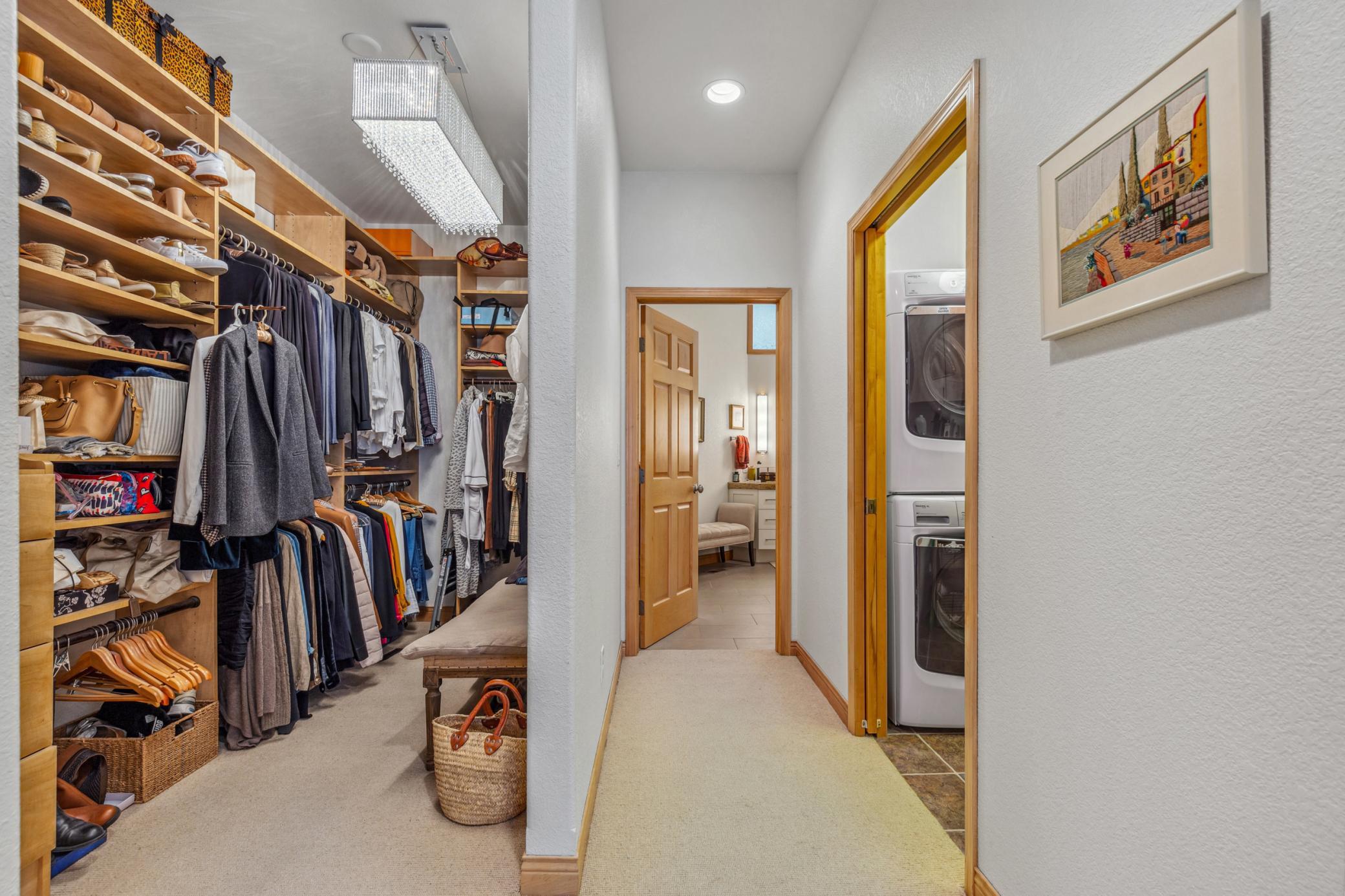 Master bedroom/closet