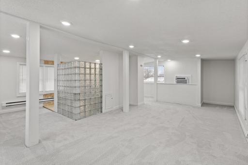 Full walk in bathroom in the upper level bedroom