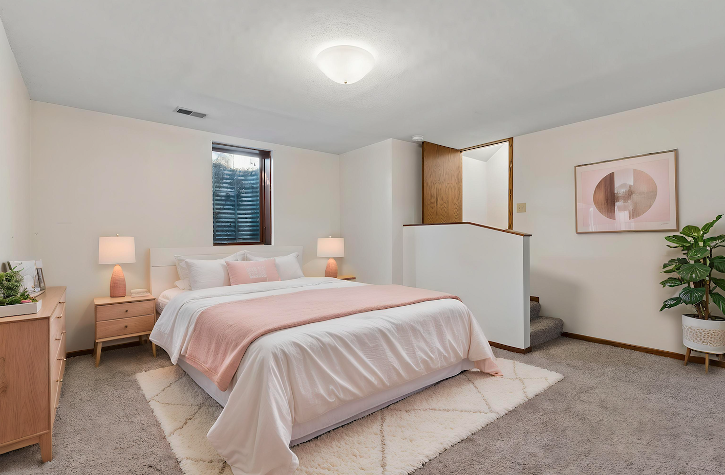 Alternative Lower Level Bedroom/Family Room (Virtually Enhanced)