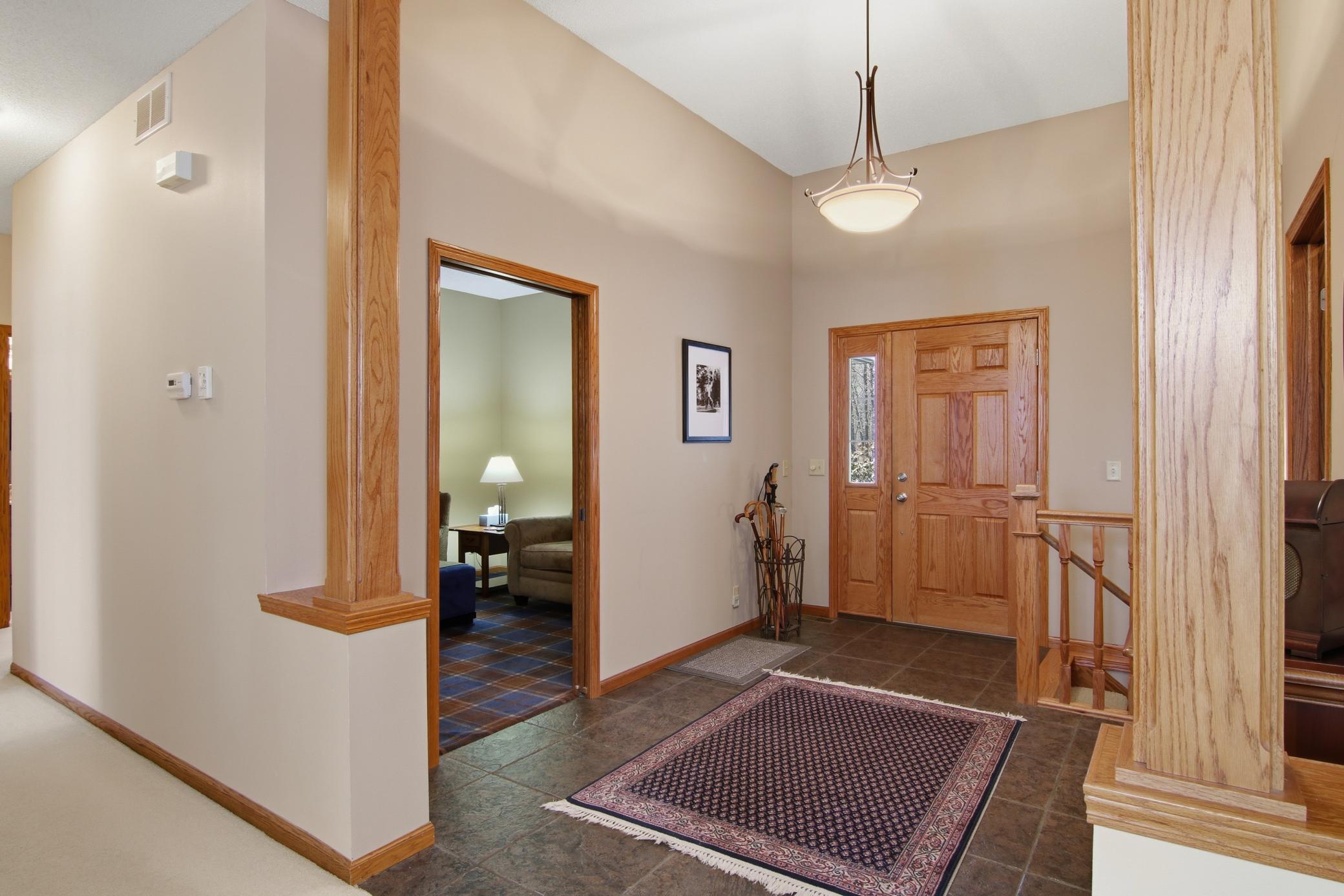 Spacious front entry! Main level den located off of this entry area.