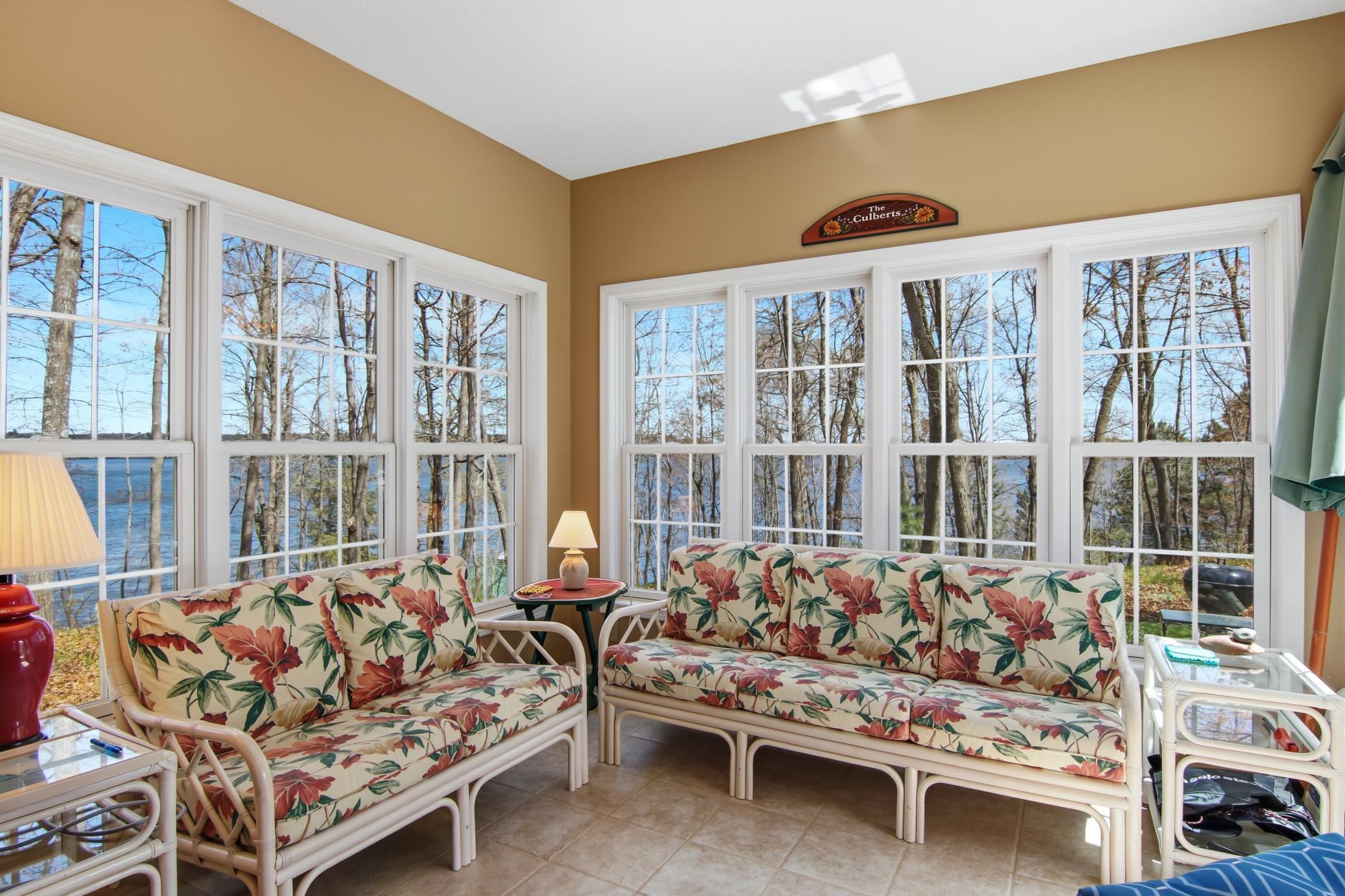 Absolutely beautiful sunroom space!