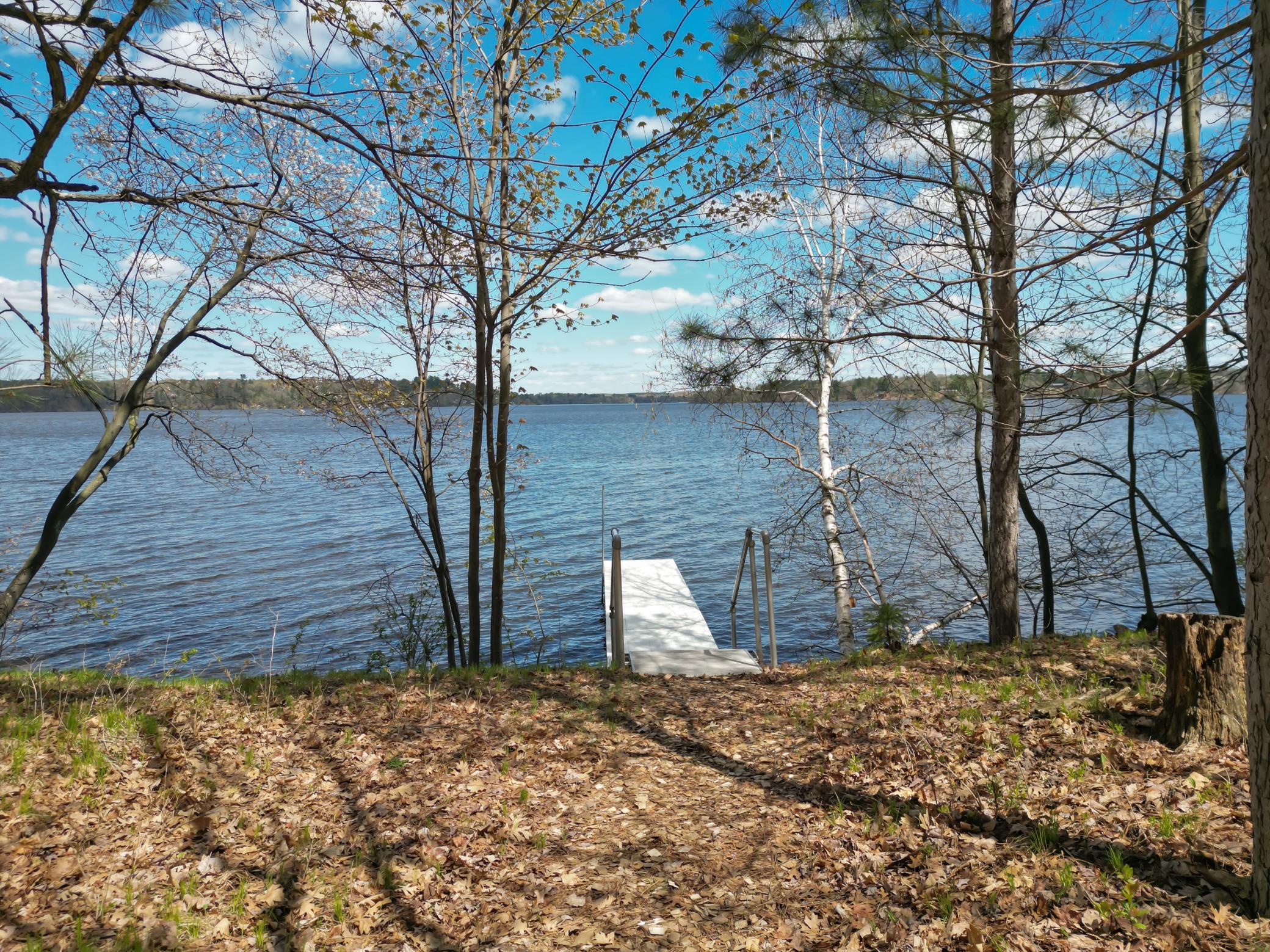 Plenty of flat land at the waters edge to play! Also great for dock and boatlift storage in the winter!