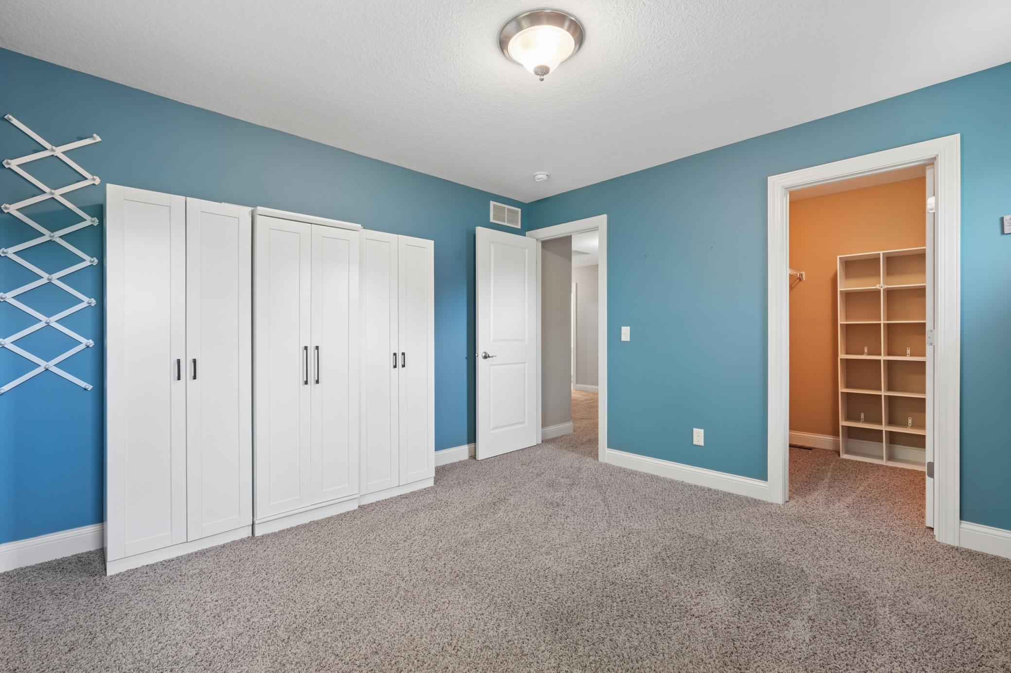 Bedroom 3 with walk-in closet.
