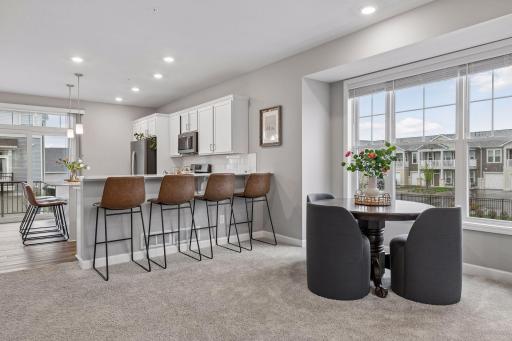 Breakfast bar, dining area, study zone- the sky is the limit.