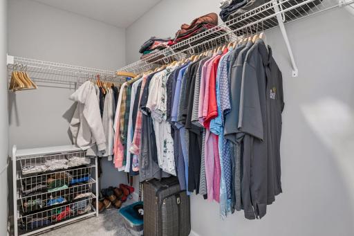 Closets are very large for extra storage!