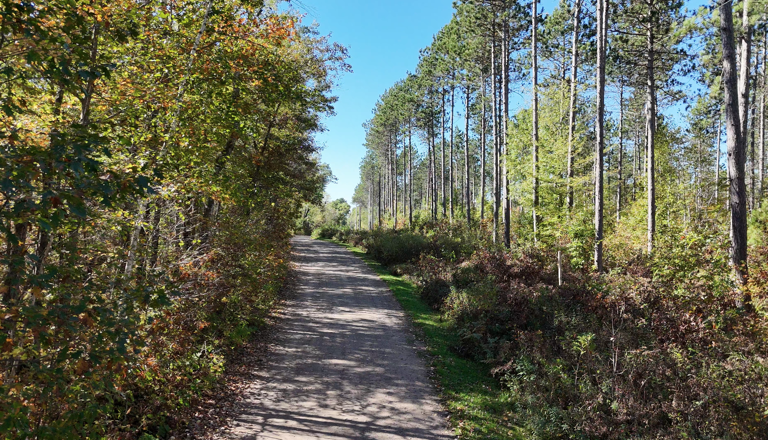 Miramar road leads along the southern border of the entire property and leads to the shoreline area.