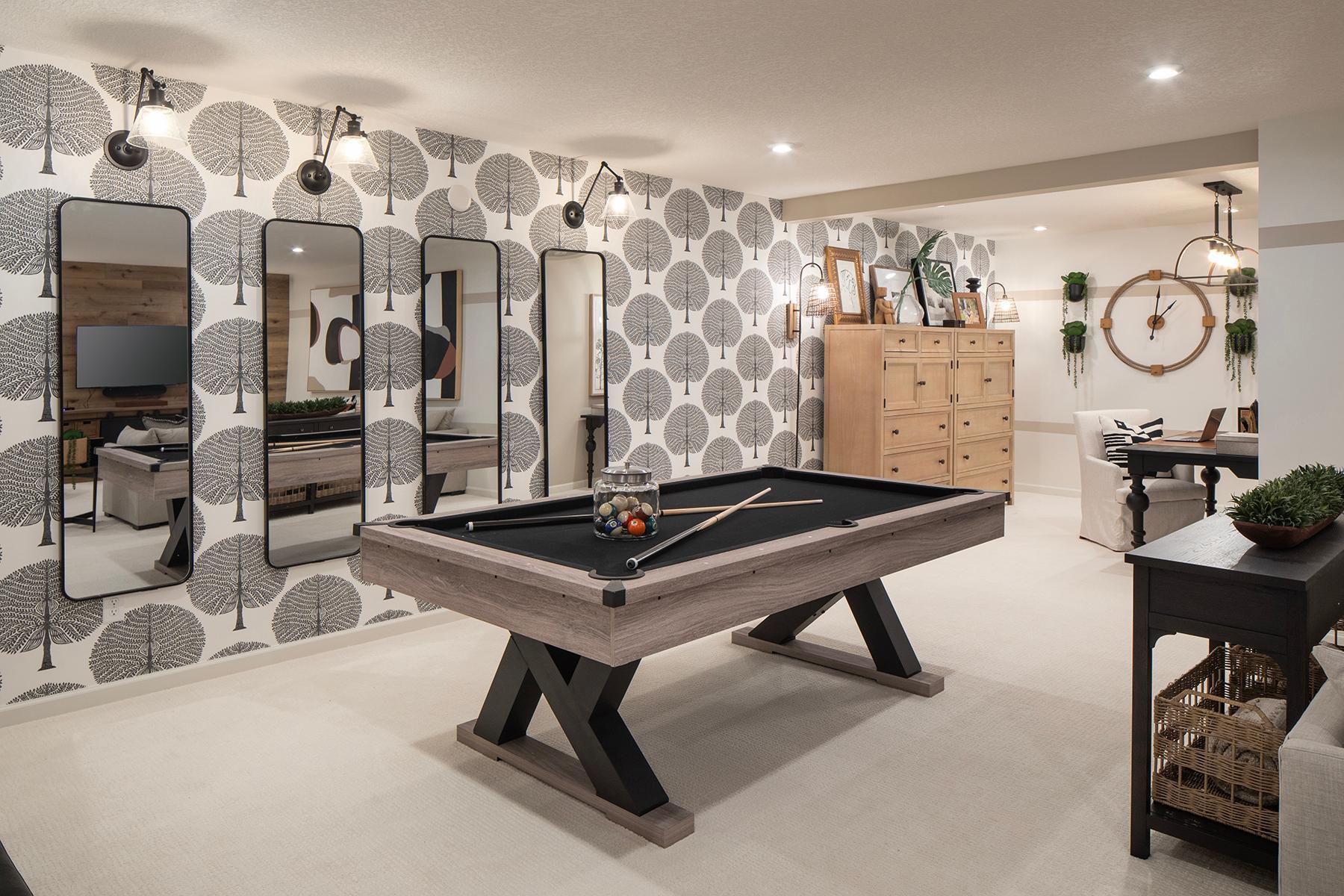 Lower level rec room - *Photo of model home, design selections may vary