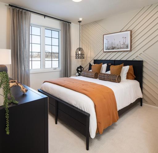 Main-Level bedroom with a welcoming feel - great for guests or creating a space that fits your day-to-day - *Photo of model home, design selections may vary