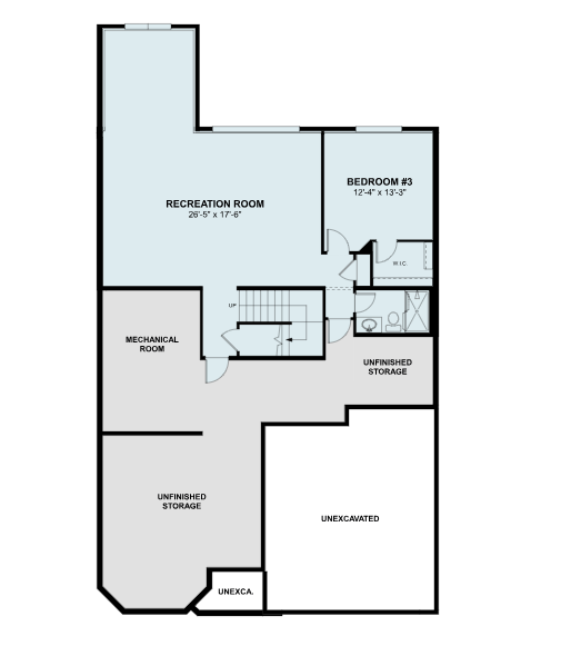 Grayson - Finished Lower Level Layout