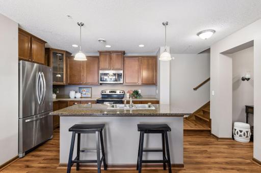 Large beautiful kitchen with abundance of cabinets and countertop space