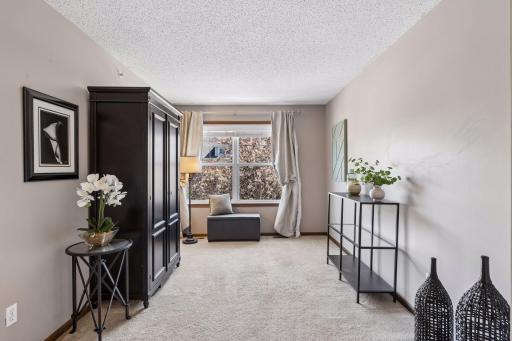 Additional room off the primary bedroom, perfect for office space, nursery, workout room or more closet space