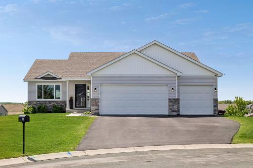 One level living rambler on a large walkout, flat lot.