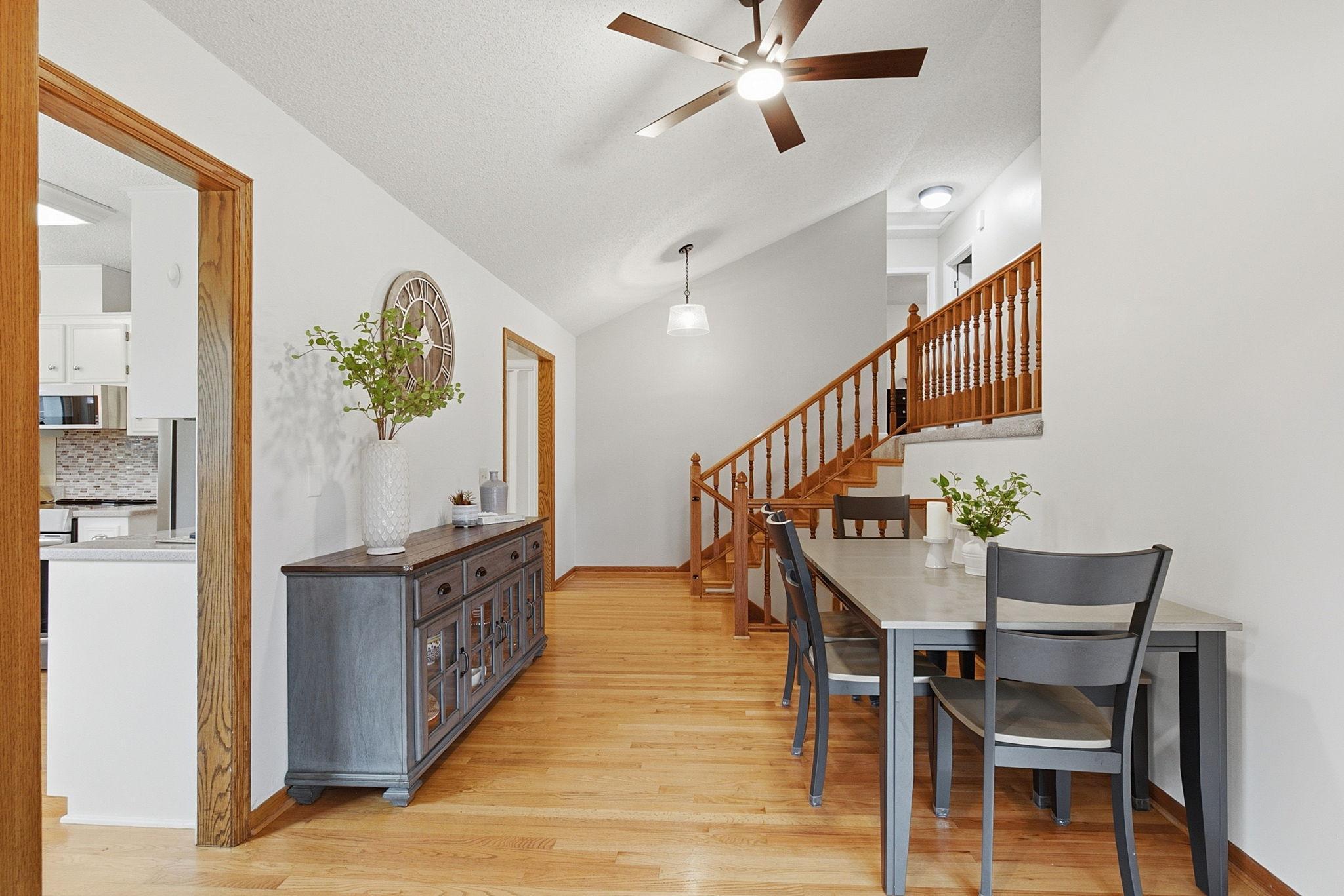 Dedicated dining area right off the kitchen