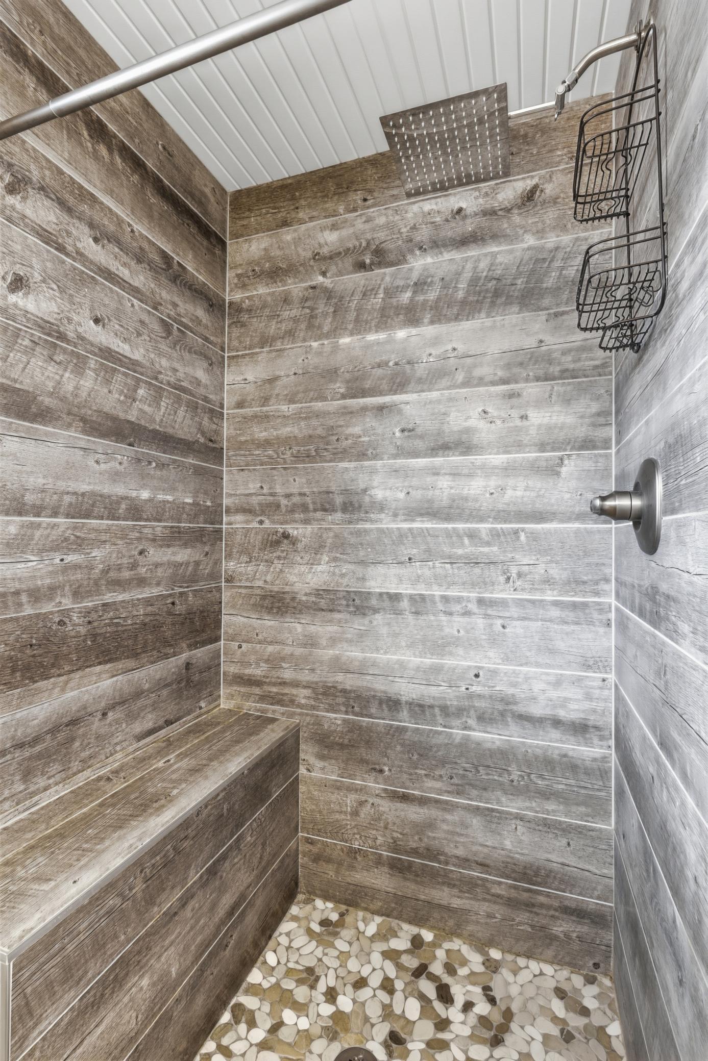 Primary tiled shower