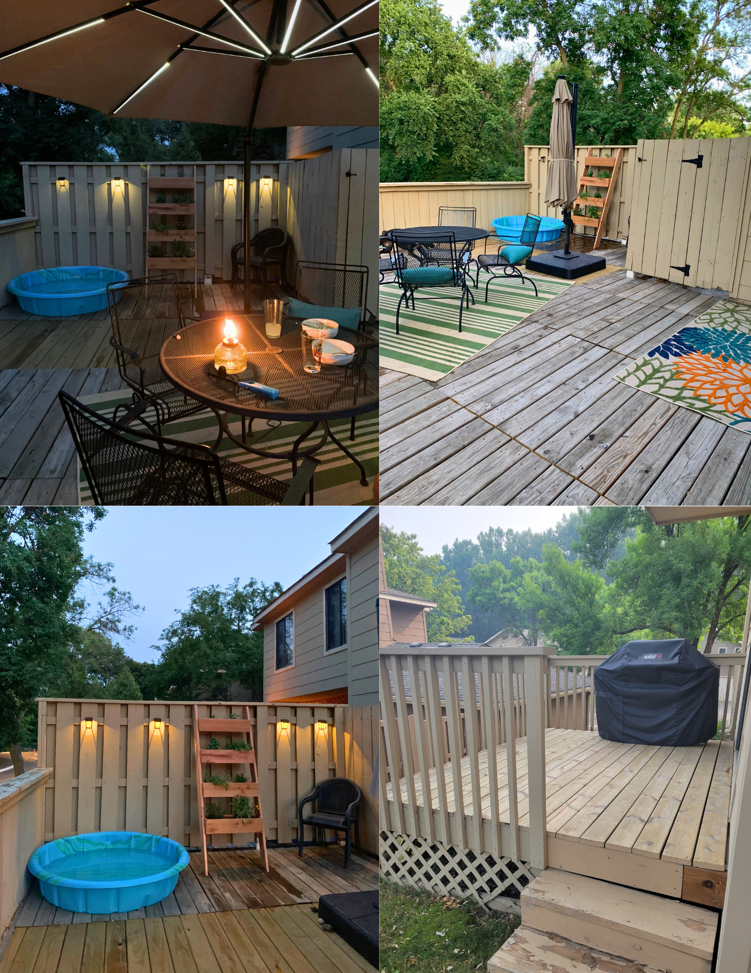 Homeowner photos of deck