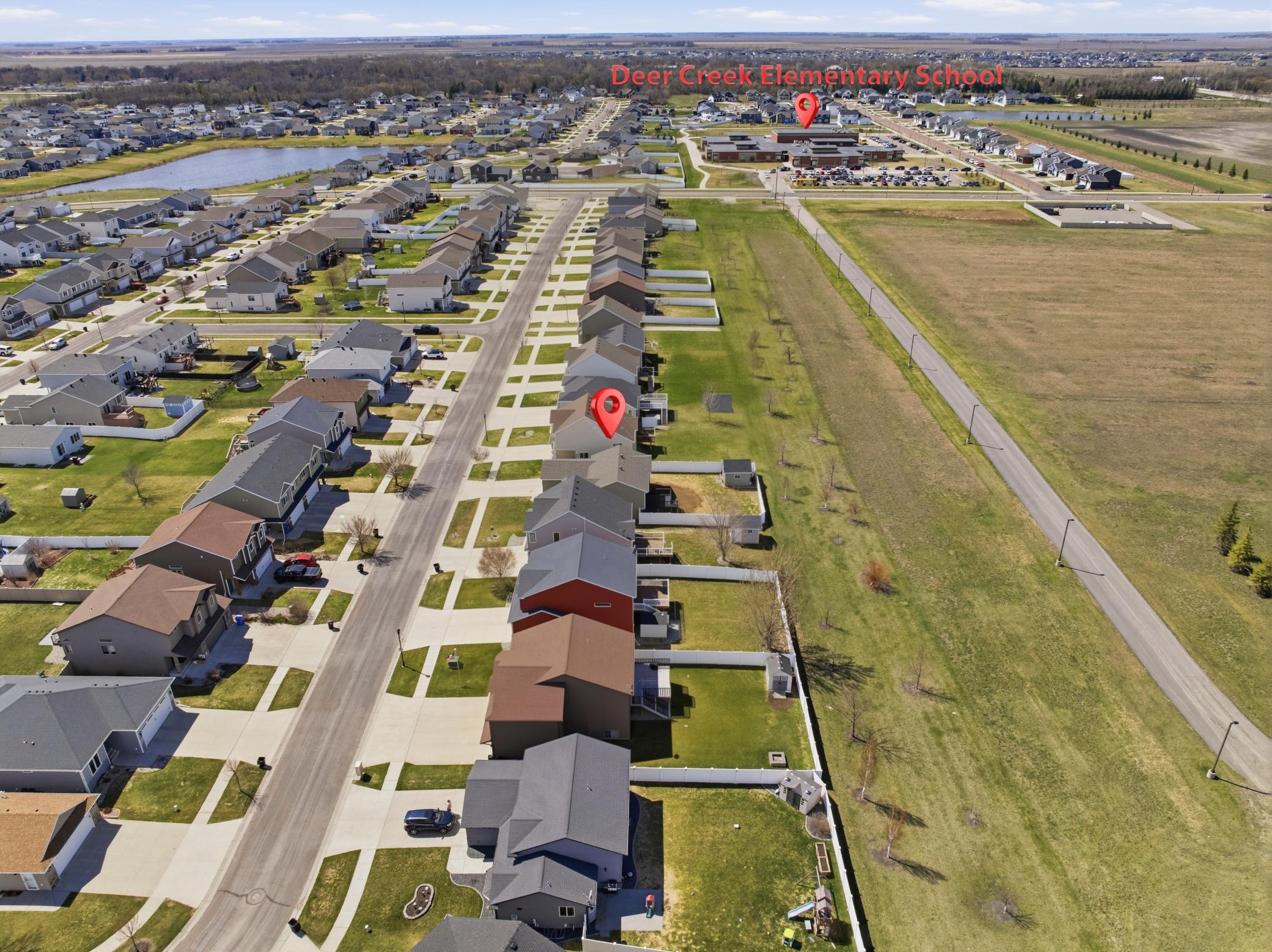 Aerial with landmarks