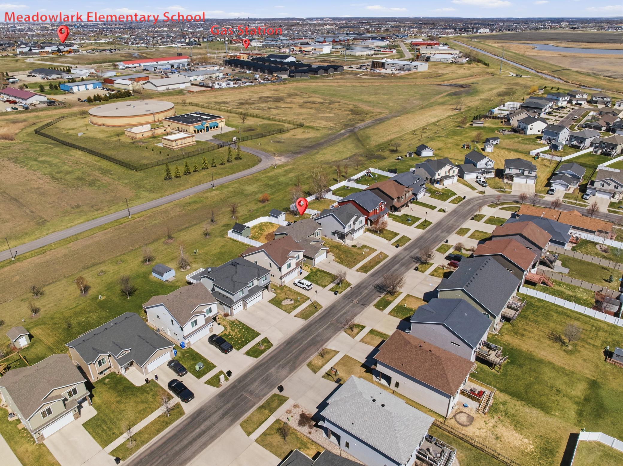 Aerial with landmarks