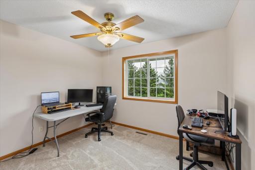 Upper level bedroom currently serving as office