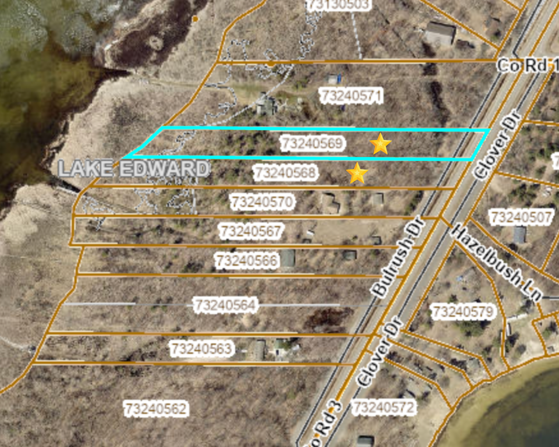 Lake Edward lots