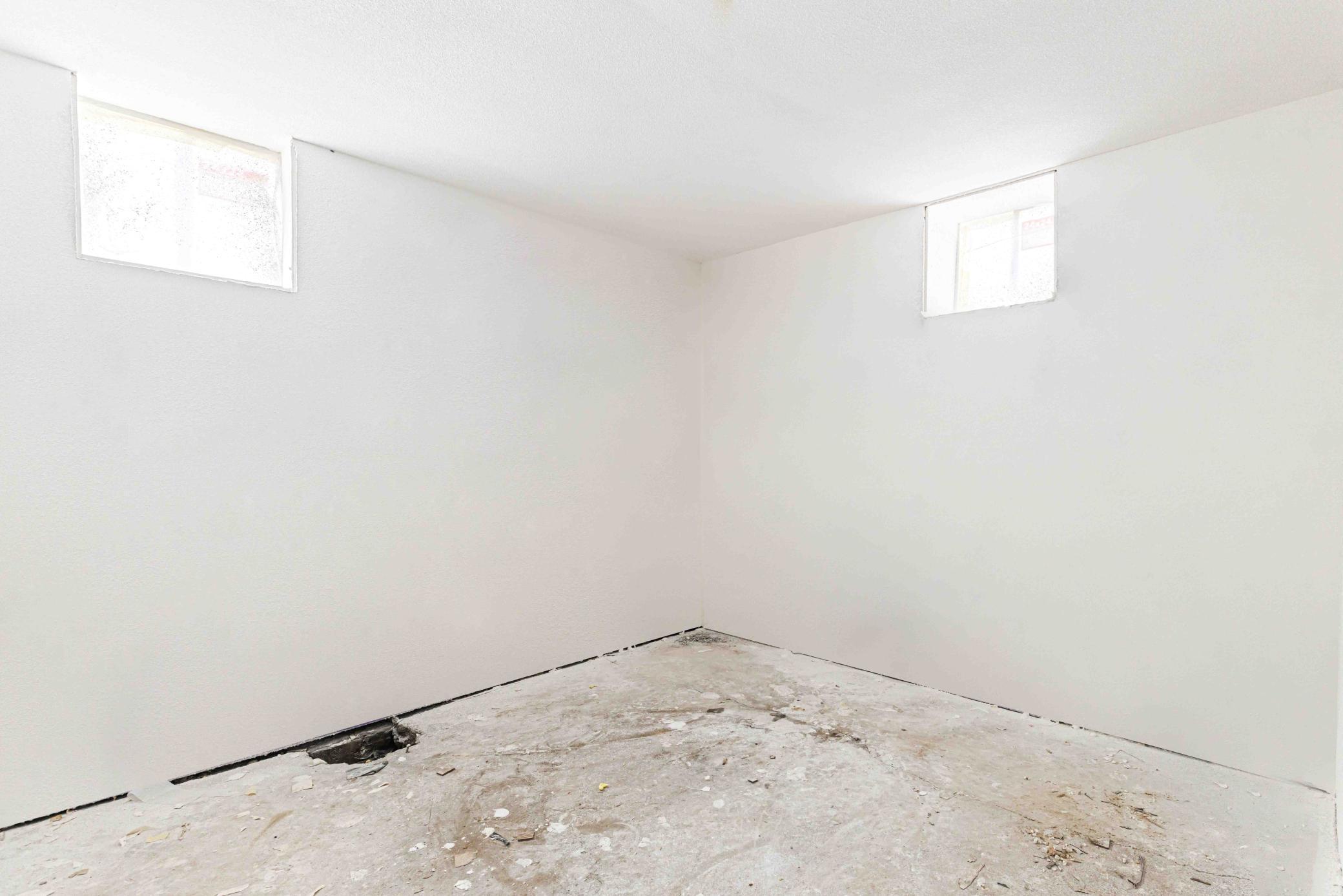 Partially finished 2nd room in the basement