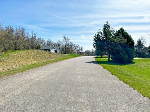 This is the East view of Hidden Lane with your lot frontage directly on the left.