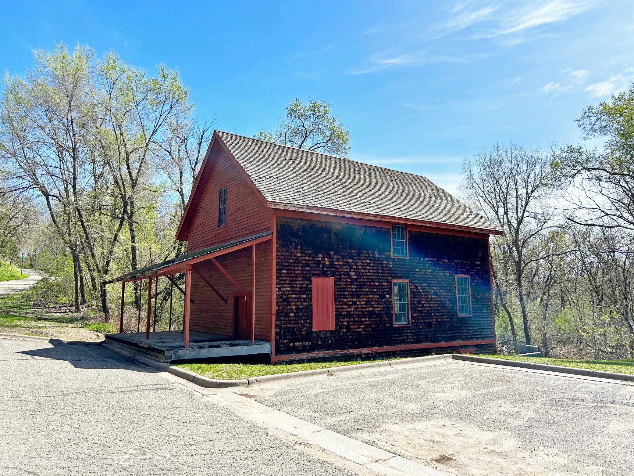 The historic old mill facility remains at the park.