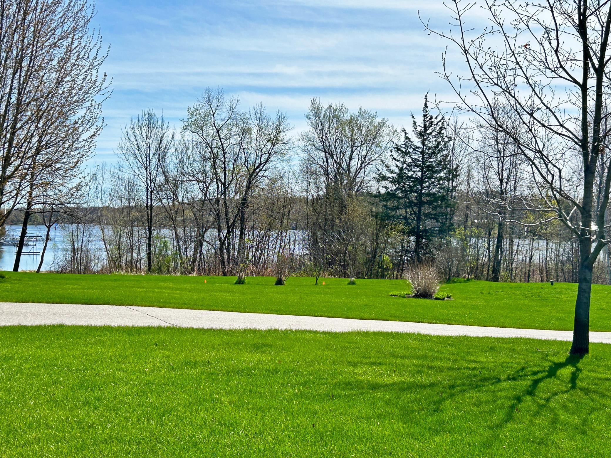 this is another walking path with great views of the lake.