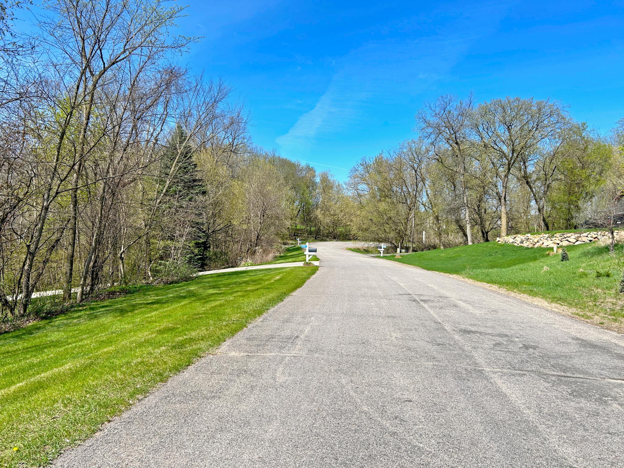 This is the westerly view to the cul-de-sac offering exceptional privacy.