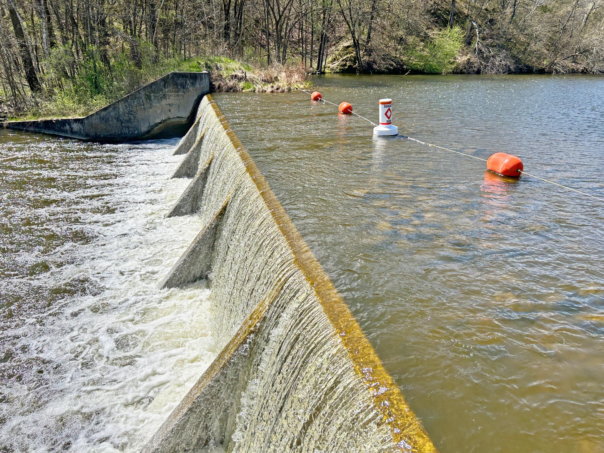 The dam at the park provides a great fishing location before it releases the water to the Clearwater River and eventually into Clearwater Lake.
