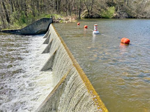 The dam at the park provides a great fishing location before it releases the water to the Clearwater River and eventually into Clearwater Lake.