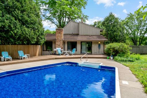 Enjoy this very well maintained pool in your own backyard oasis! pool liner was replaced September of 2025.