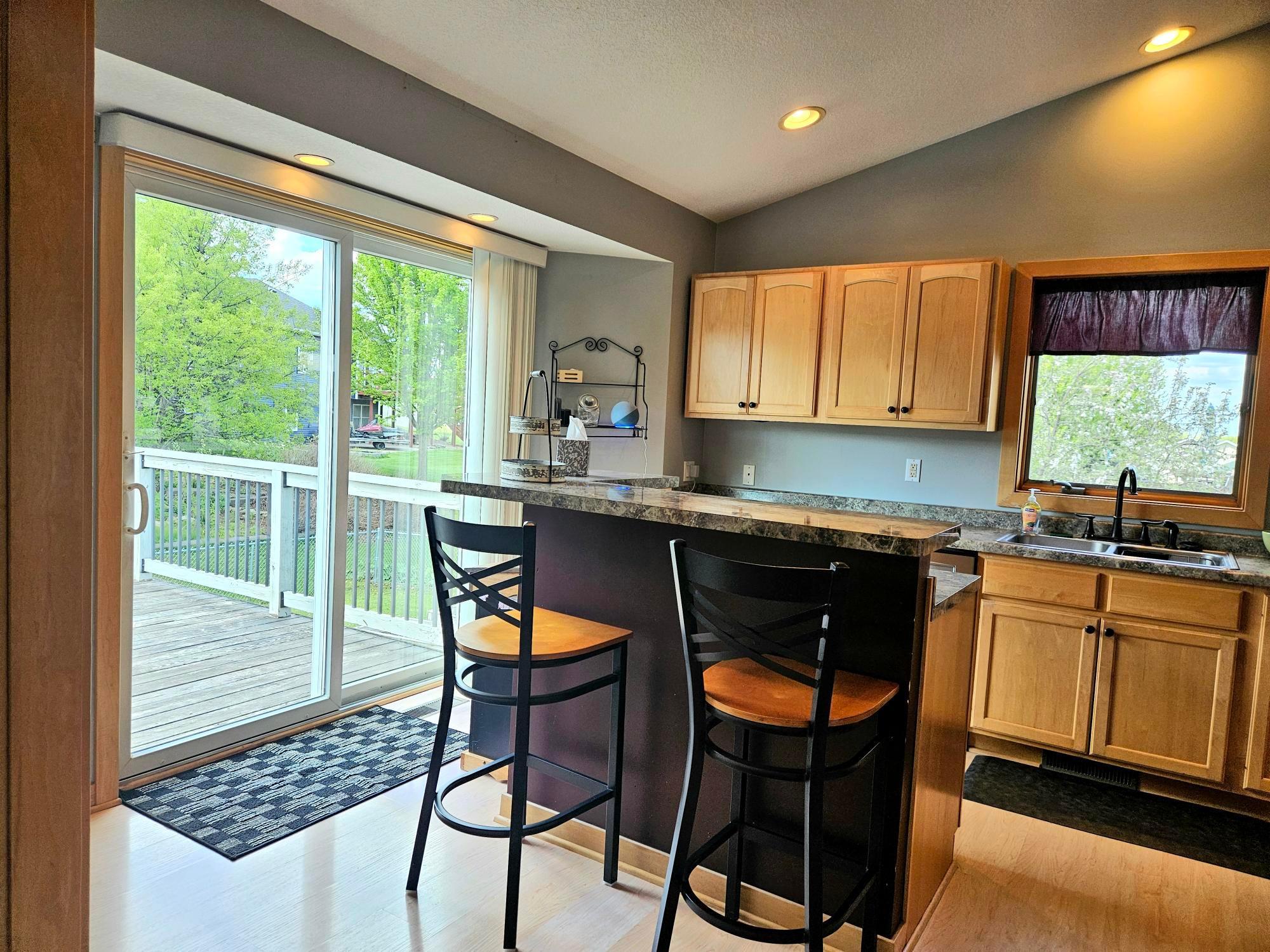 Patio Door From Kitchen to Deck
