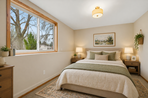 Lower-level third bedroom offering added space and flexibility
