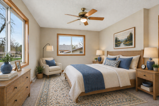 Second spacious bedroom located on the upper level
