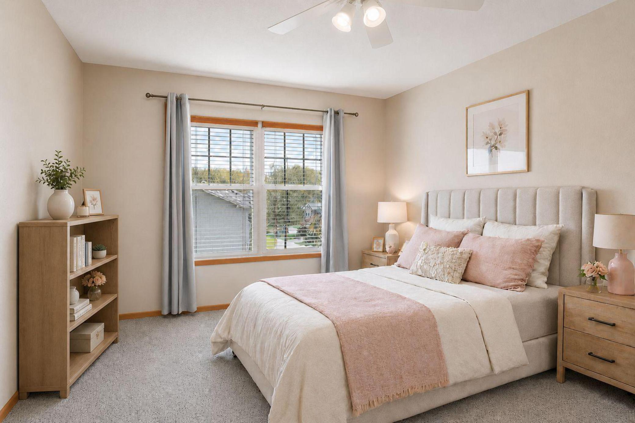 Sunny Second Bedroom (Virtually Staged)