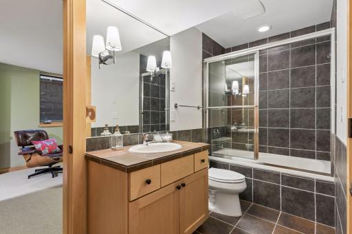 Jack and Jill full bath in the Lower Level