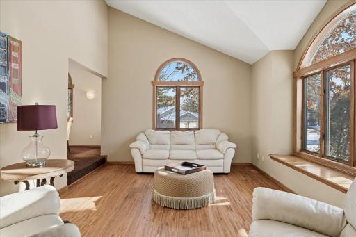 Vaulted open Living Room w/large windows for lots of South exposure sunlight