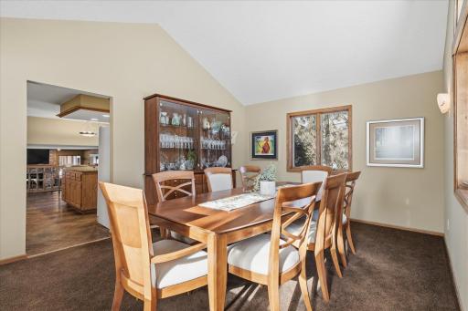Vaulted Formal Dining Room w/two large windows for lots of natural light