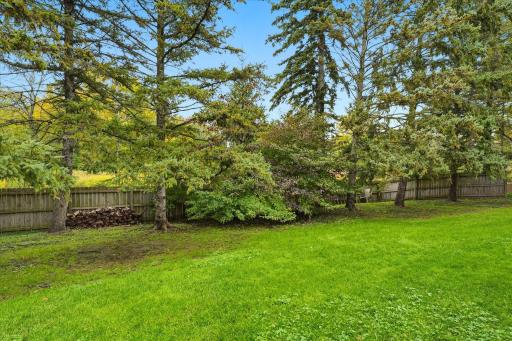 Private .43 acre lot with partial wood privacy fenced backyard (fence maintained by owner of property) . Quiet cul-de-sac location