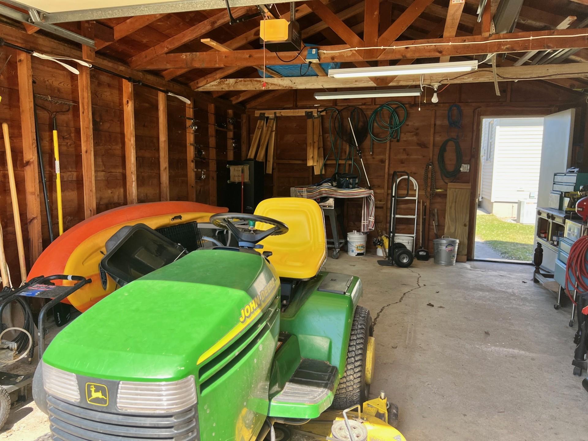 Oversized single garage