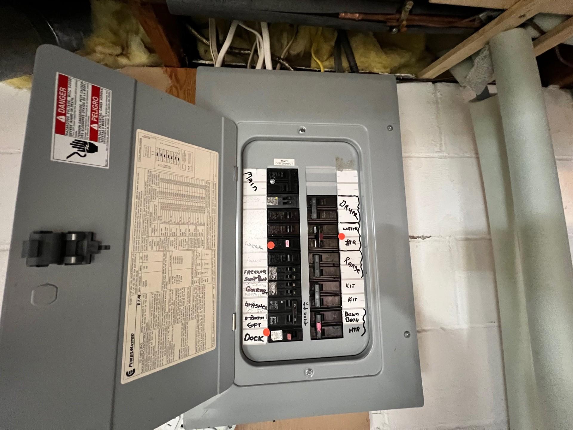Breaker panel