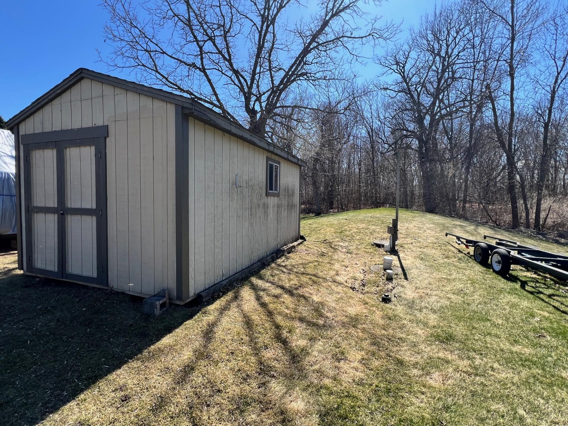 Back lot with the raised mound septic system